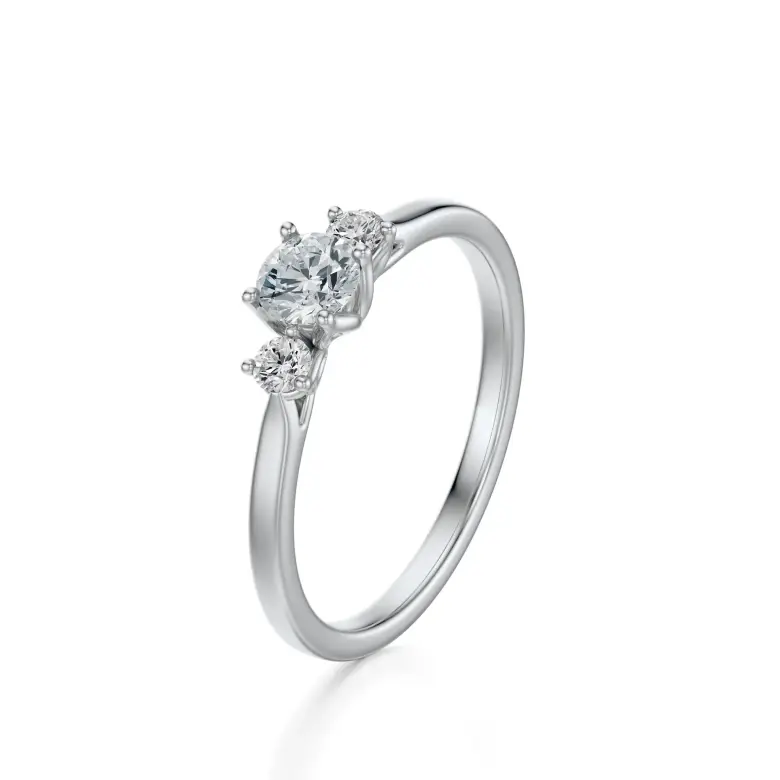 Pierścionek białe złoto z diamentami AJPZ_091